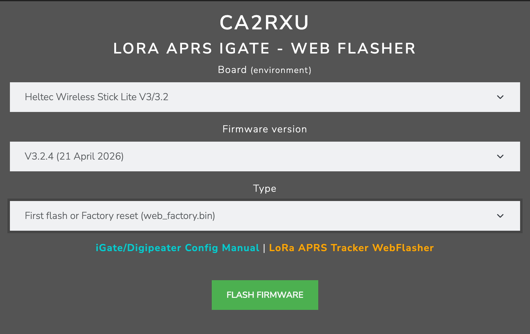 iGate Web Flasher